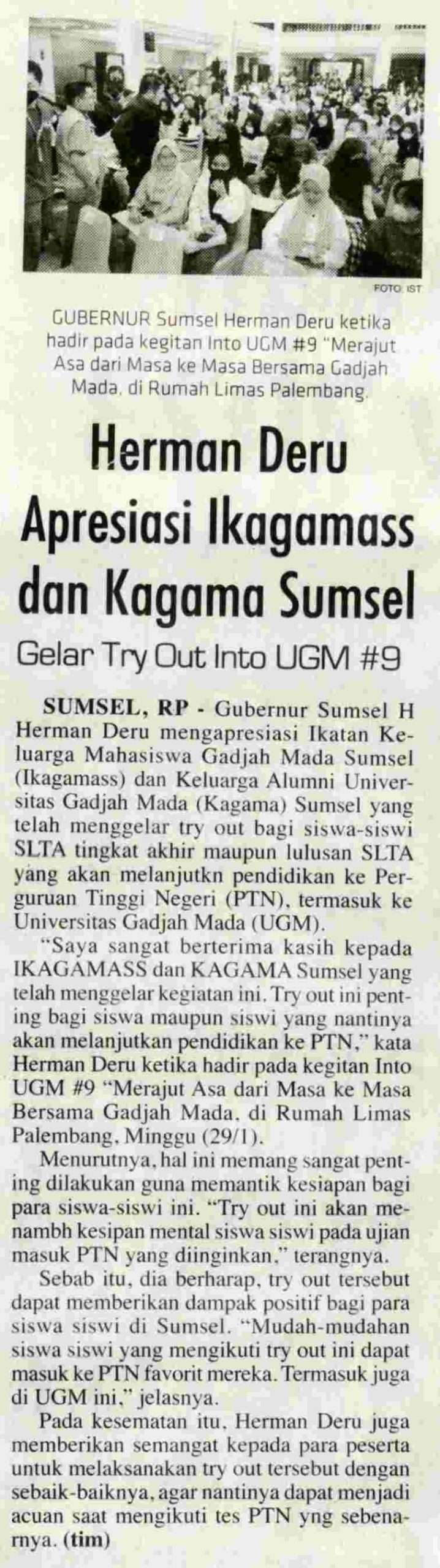 Radar Palembang Koran Humas Ugm Ac Id