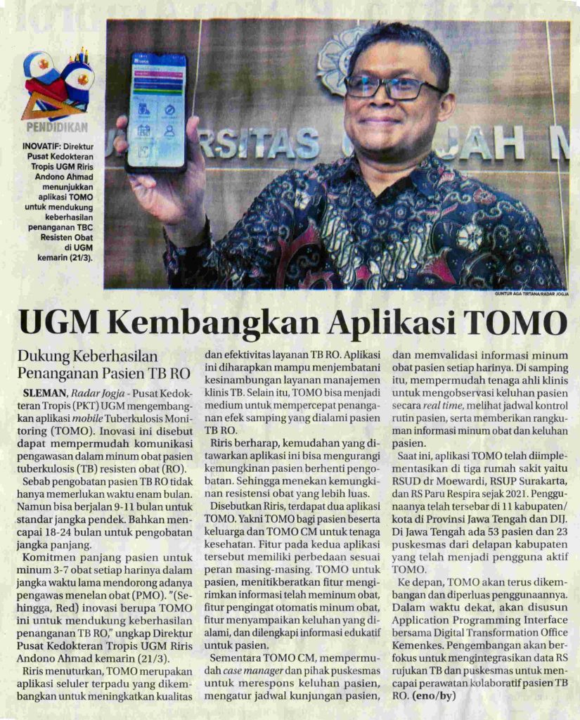 UGM Kembangkan Aplikasi TOMO Koran Humas Ugm Ac Id