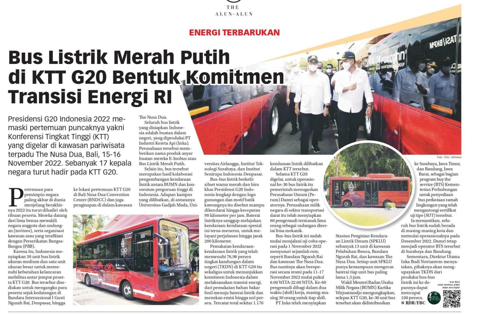 Bus Listrik Merah Putih Di Ktt G Bentuk Komitmen Transisi Energi Ri Koran Humas Ugm Ac Id