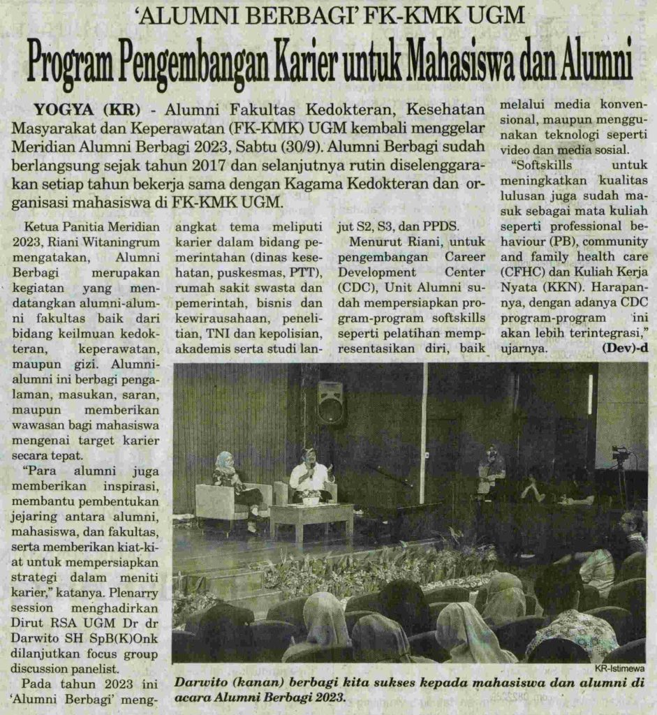 Program Pengembangan Karier untuk Mahasiswa dan Alumni koran.humas